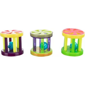 Žaislinis kamuoliukas katėms Trixie Ball and Roll, plastikas, varpelis, įvairiaspalvis, Ø 4,5 cm, 1 vnt.