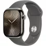 Apple Watch Series 10 GPS + Cellular 42mm Natural Titanium korpusas su Stone Grey Sport apyranke - S/M (MWXD3QF/A)