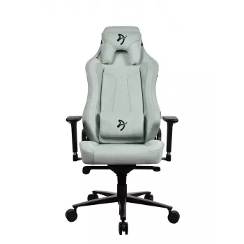 Žaidimų kėdė Arozzi Vernazza SoftFabric Pearl Green – ergonominė sėdynė su minkštu audiniu