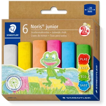 Pieštukinė kreida Staedtler 2365 C6 Noris junior, įvairių spalvų, 20 mm skersmens, 1 vnt.