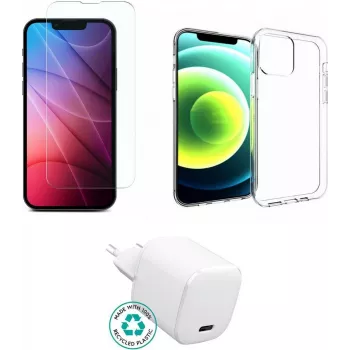 eSTUFF ES-KIT-IPH17AIR rinkinys, skirtas iPhone 17 Air, su įkrovikliu ir priedais