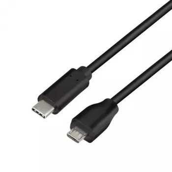 Logilink USB 2.0 laidas – USB Type C (kištukas) į Micro-USB 2.0 (kištukas) – 1 m – juodas (CU0197)
