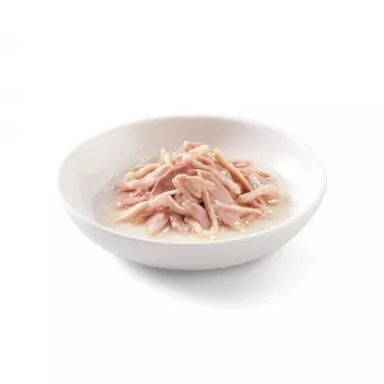 Šlapias kačių ėdalas SCHESIR tunas su vištiena ir ryžiais virimo vandenyje 85 g