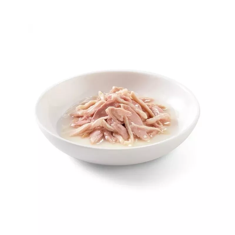 Šlapias kačių ėdalas SCHESIR tunas su vištiena ir ryžiais virimo vandenyje 85 g