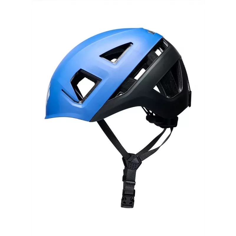 Pusšalis šalmas Black Diamond Capitan E Drifter Blue M/L — kietas korpusas, EPS, 58–63 cm, 350 g, reguliuojamas, ventiliacija