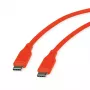 ROLINE USB 2.0 laidas C-C ST/ST Silikoninis 60W 1m Oranžinis