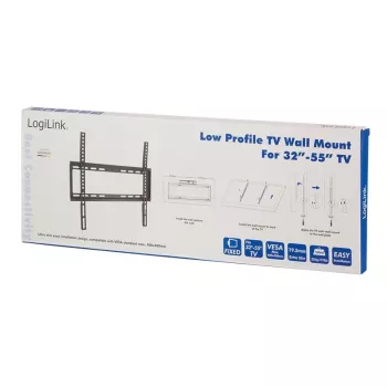 TV laikiklis LogiLink BP0009 139,7 cm (55 coliai) Juodas