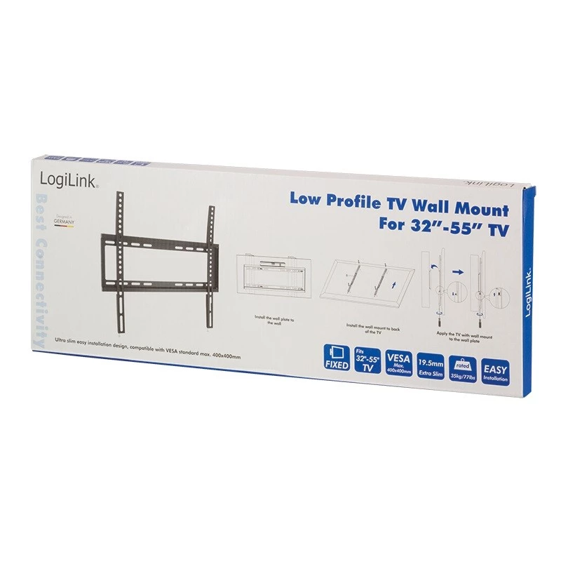 TV laikiklis LogiLink BP0009 139,7 cm (55 coliai) Juodas