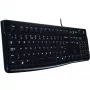 Logitech K120 USB klaviatūra, Šveicarijos raskladė, juoda (920-002504)