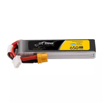 Akumuliatorius Lipo Tattu 2S 650mAh 95C 7,6V HV su XT30 ilgas paketas