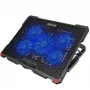 Tellur Cooling Pad Basic 17, 5 ventiliatoriai, LED, Juoda