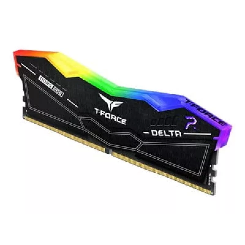 Teamgroup T-Force Delta RGB 32 GB (2x 16 GB) DDR5-6000 MHz CL38 atminties rinkinys, juodas, FF3D532G6000HC38ADC01