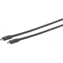 USB-C laidas ShiverPeaks 13-72155 Type-C į Type-C 1,5m TB4 UltraFlex