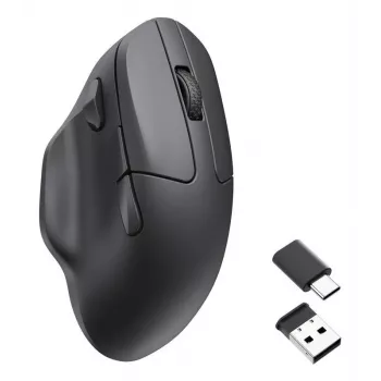 Belaidė pelė Keychron M7 8K juoda – kompaktiška ergonomiška, įkraunama