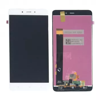 Originalus LCD ekrano modulis su lietimui jautriu stiklu Xiaomi Redmi Note 4 (baltas rėmelis)