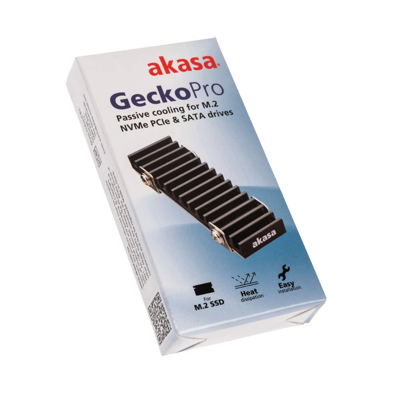 Akasa Gecko Pro A-M2HS02-BK Juodas radiatoriukas M.2 SSD aušinimui