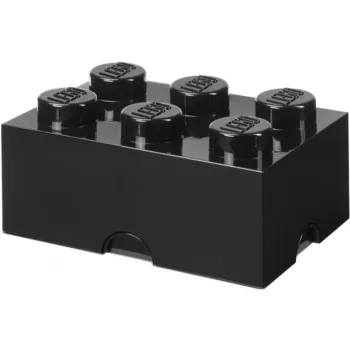 LEGO laikymo dėžė Brick 6, juoda