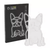 Neoninė šviesa MANTA Manta SNL66WH French Bulldog White – dekoratyvinis LED neoninis švyturys prancūzų buldogo siluetu