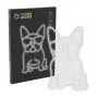 Neoninė šviesa MANTA Manta SNL66WH French Bulldog White – dekoratyvinis LED neoninis švyturys prancūzų buldogo siluetu