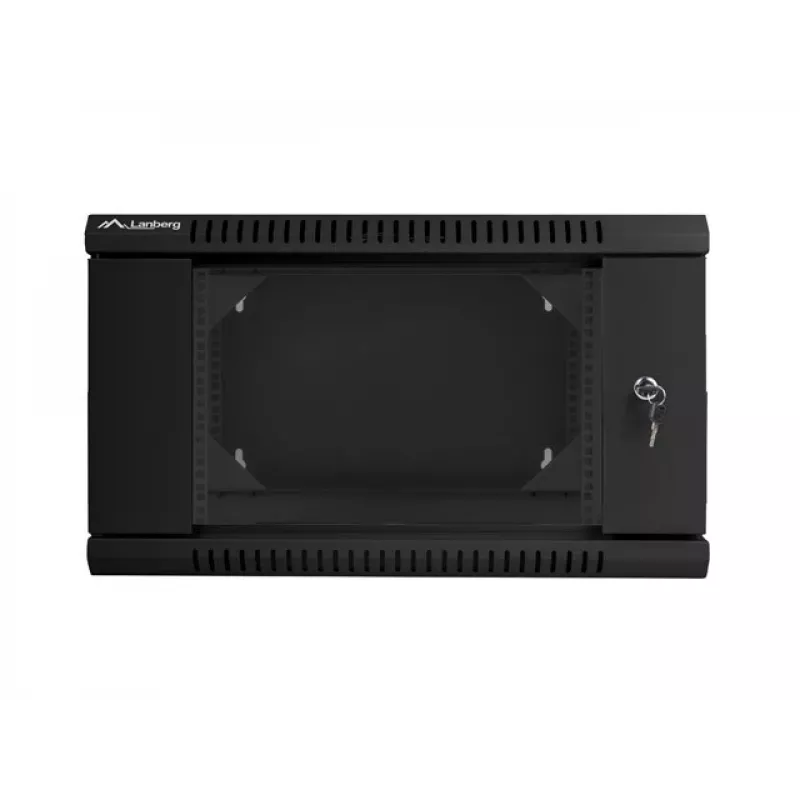 Sieninis tinklo stovas LANBERG WF02-6606-10B 6U 600x374.3x600 mm nerūdijantis plienas juodas