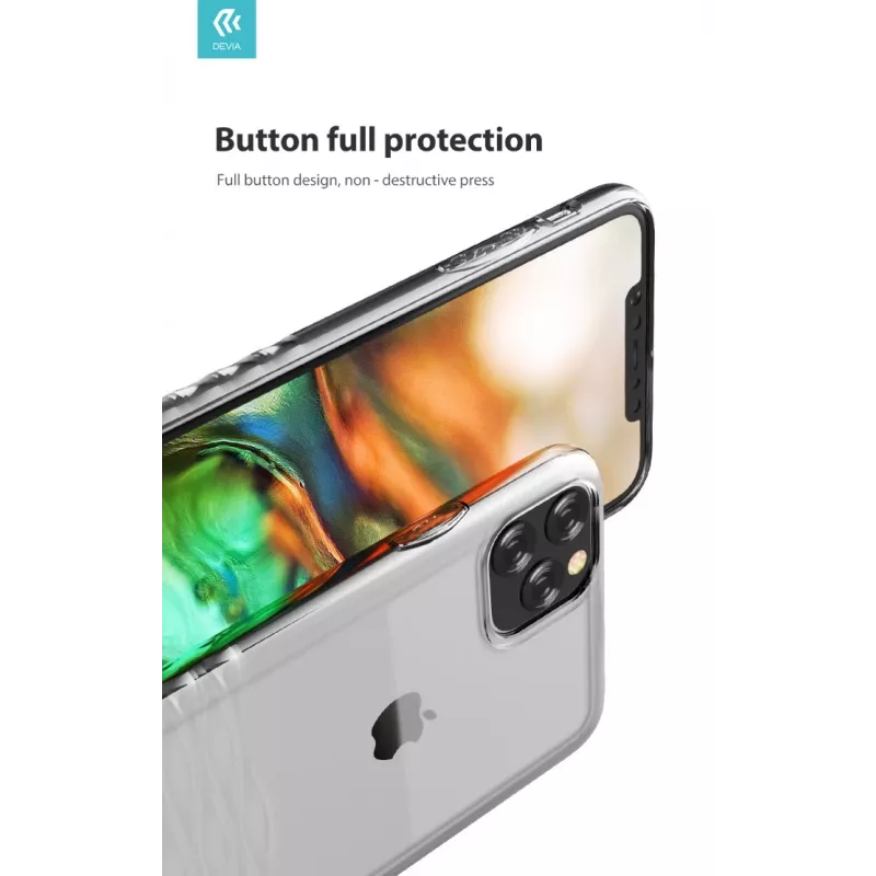 Devia Ocean2 apsauginis dėklas iPhone 11 Pro, skaidrus, plonas