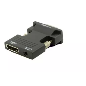 MicroConnect HDMIVGAAUDIOB lyties keitiklis VGA (D-Sub) į HDMI + garsas, juodas