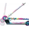 Vaikiškas paspirtukas Razor A Tie-Dye – aliumininis sulankstomas 2 ratų paspirtukas, reguliuojamas vairas, ABEC-5, maks. apkrova 65 kg