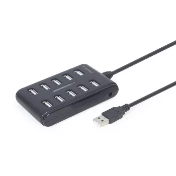 USB mazgas Gembird UHB-U2P10P-01 — 10 prievadų USB 2.0 mazgas