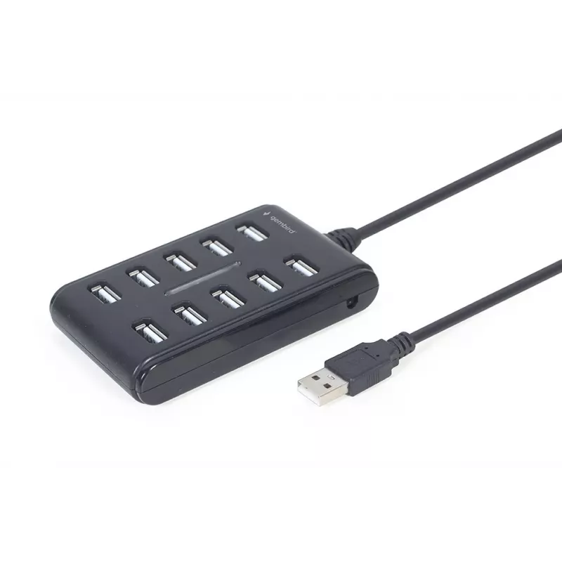 USB mazgas Gembird UHB-U2P10P-01 — 10 prievadų USB 2.0 mazgas