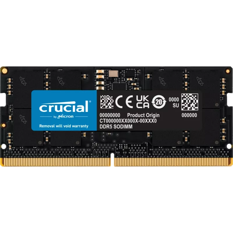 Crucial DDR5 16 GB SO-DIMM 5600 MHz PC5-44800 CL46 1,1 V ne-ECC