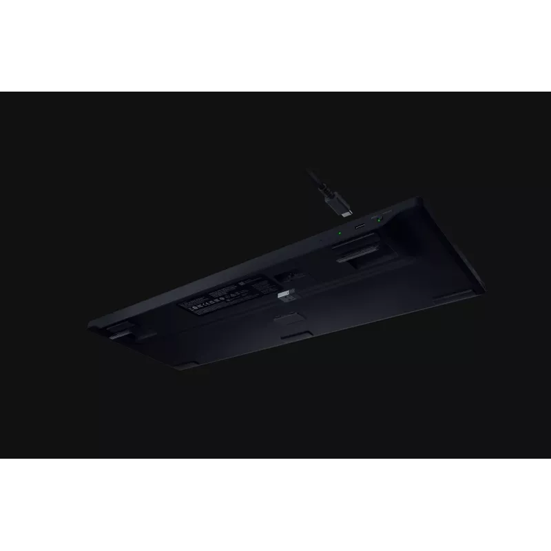 Razer BlackWidow V4 Low-Profile HyperSpeed klaviatūra žaidimams USB RF belaidė Bluetooth QWERTY US International juoda
