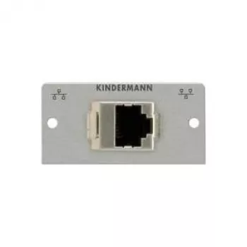 Kindermann 7444000523 sieninė plokštė/jungiklio dangtelis, anoduotas aliuminis, 50x50 mm, sidabrinė