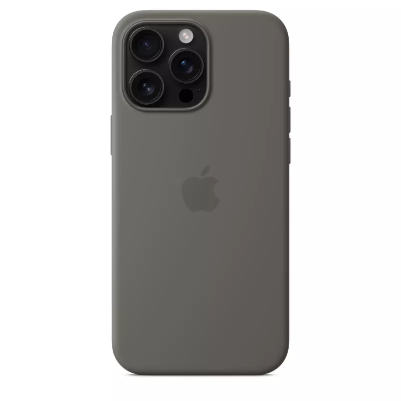 Silicone dėklas su MagSafe, iPhone 16 Pro Max, Stone Gray
