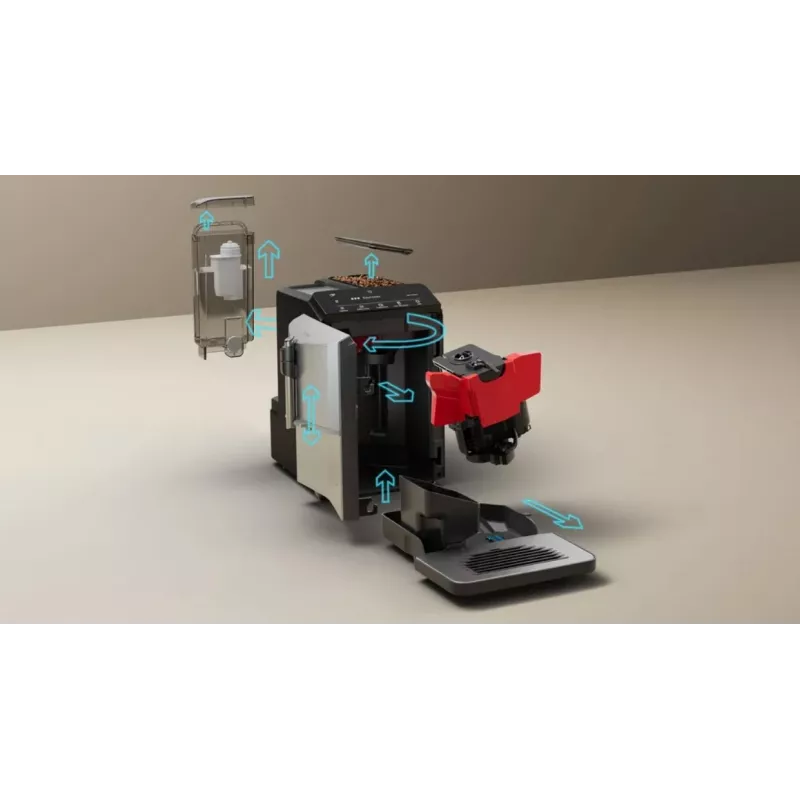 Siemens TF303E01 EQ300 espreso aparatas (sidabrinis; 1300W)