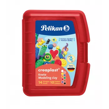 Modelino masė Pelikan Creaplast 240 g įvairiaspalvė 14 vnt