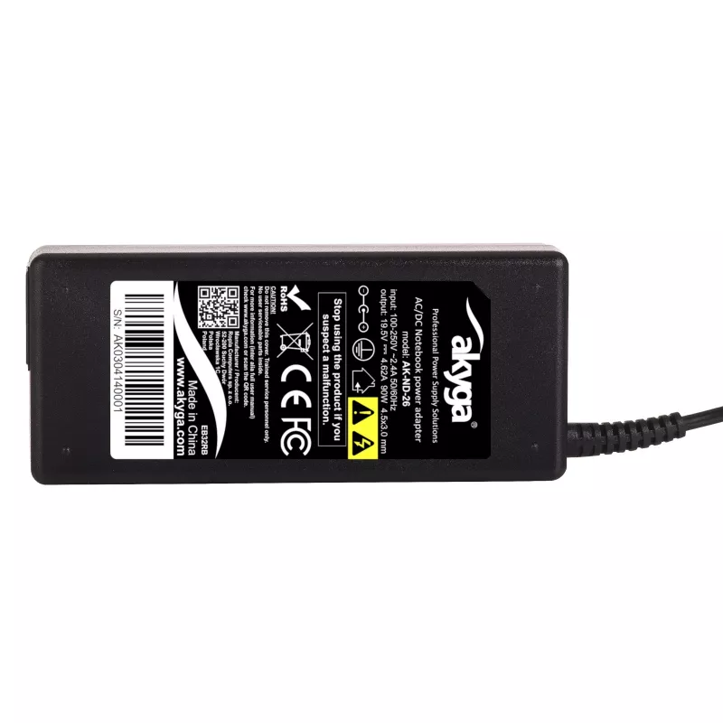 Akyga AK-ND-26 maitinimo adapteris HP nešiojamiesiems kompiuteriams, 90 W, 19,5 V, 4,62 A, 4,5 x 3,0 mm su kaiščiu