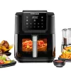 Kaitintuvo oro gruzdintuvė Rommelsbacher FRH 1700 Single 8 L 1700 W su 10 programų ir LED ekranu