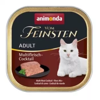 Šlapias kačių ėdalas Animonda Vom Feinsten Adult jautiena 100 g padėklas, be grūdų, be glitimo ir be sojos