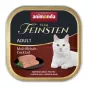 Šlapias kačių ėdalas Animonda Vom Feinsten Adult jautiena 100 g padėklas, be grūdų, be glitimo ir be sojos