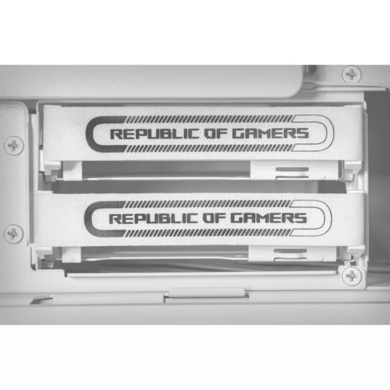 ASUS ROG GR701 Hyperion White, PC korpusas, baltas, ATX, EATX, micro ATX, Mini-ITX, aliuminis, daugiafunkcis, priekinis