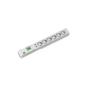 Bachmann 333.005 1U maitinimo skirstytuvas 6 lizdai su apsauga nuo viršįtampių, baltas