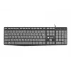 Pilno dydžio laidinė klaviatūra NATEC NKL-1507 USB QWERTY US International Pilka/Juoda, 105 klavišai, skaitmeninis blokas