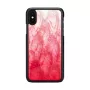 iKins apsauginis dėklas iPhone XS / XS S — rožinis ežeras ir juoda, polikarbonatinis