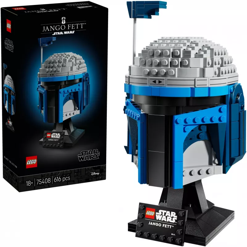 LEGO Star Wars 75408 Jango Fett šalmas, rinkinys iš 616 detalių, 18+