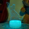 Stalinė dekoratyvinė LED lempa MANTA SNL119RGB RGB 3D gyvūno formos šviestuvas interjero apšvietimui