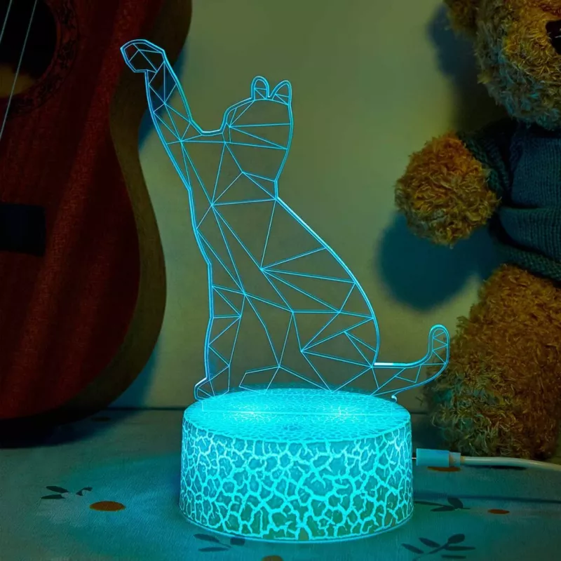 Stalinė dekoratyvinė LED lempa MANTA SNL119RGB RGB 3D gyvūno formos šviestuvas interjero apšvietimui