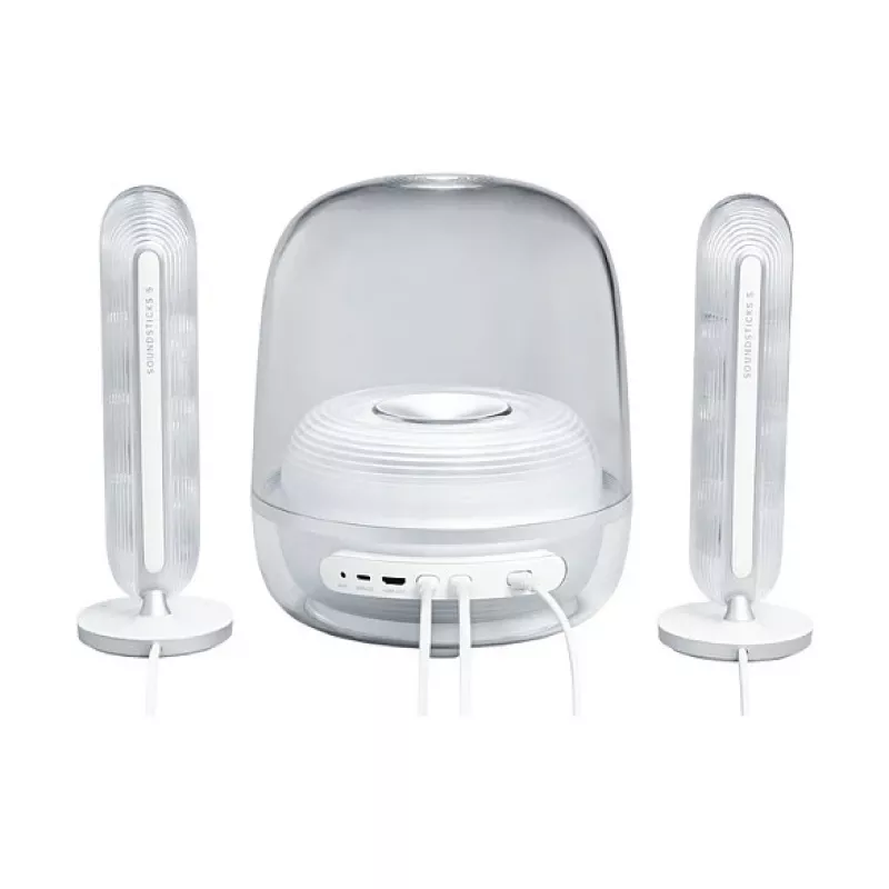 Harman Kardon SoundSticks 5 baltos spalvos garsiakalbių sistema