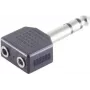 ShiverPeaks BS57071 Laido jungtis 6,3 mm Juodas Nerūdijantis plienas Kištukas/Lizdas