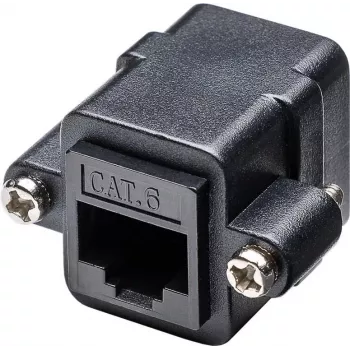 Wentronic 81365 Black RJ45 keystone lizdas