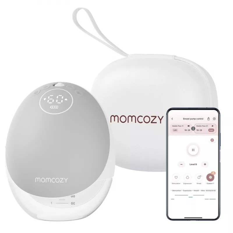 Pieno siurblys Momcozy M9 vienvietis pilkas